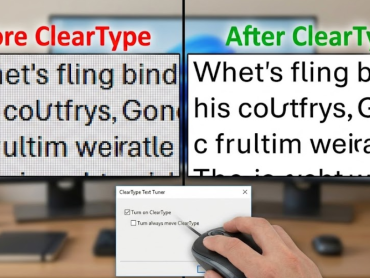 모니터 글씨가 흐릿할 때 1분 만에 해결하는 법 (ClearType 설정)