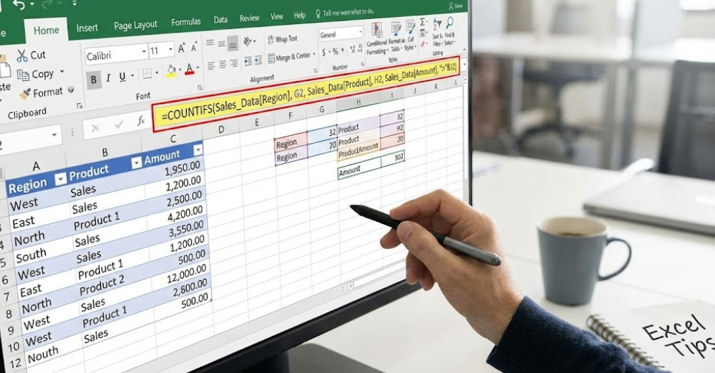 엑셀 COUNTIFS 함수 완벽 해부: 다중 조건 개수 세기의 모든 것