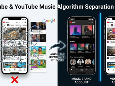 유튜브와 유튜브 뮤직 알고리즘 완벽 분리 가이드: 브랜드 계정 활용법