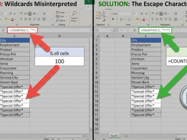 엑셀 수식 오류의 주범, 별표()와 물음표(?) 완벽 해결 가이드 (물결표 사용법)