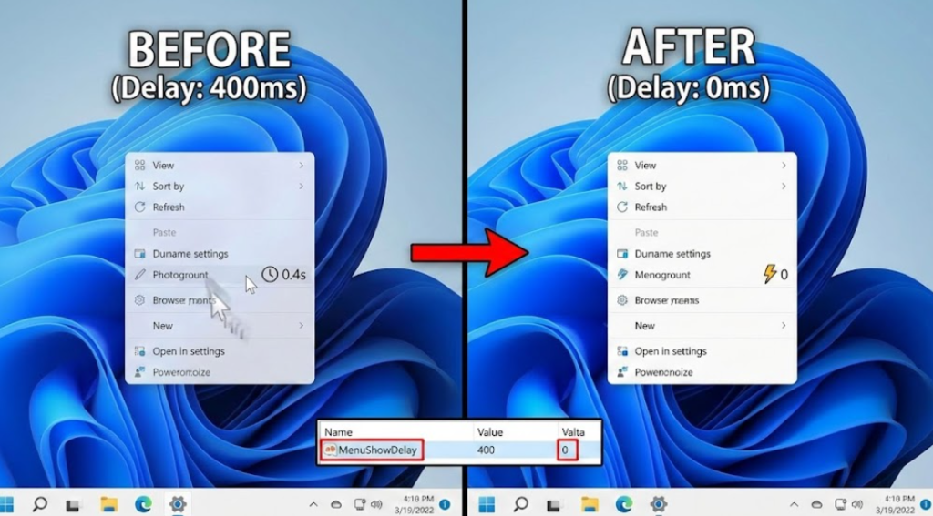 윈도우 11이 느리게 느껴진다면? 레지스트리 '0' 설정으로 반응 속도 봉인 해제하기