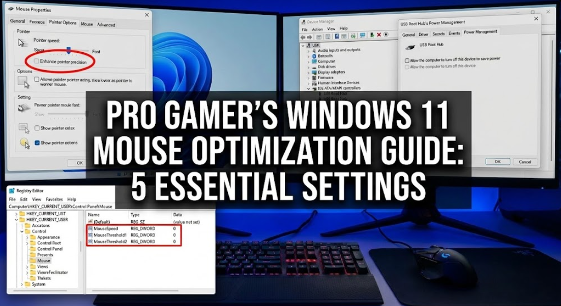 프로게이머는 무조건 끈다! 마우스 정확도 높이는 윈도우 11 필수 설정 5가지