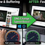 인터넷 속도 향상, 윈도우 DNS 설정 변경으로 1분 만에 해결하는 법