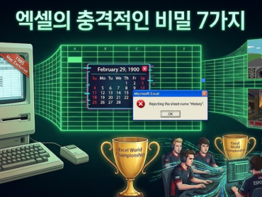 당신이 몰랐던 엑셀의 충격적인 비밀 7가지: 1900년 날짜 버그부터 e스포츠까