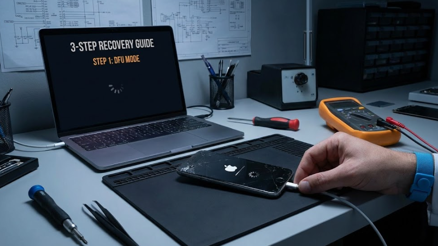 아이폰 무한 사과(Boot Loop) 탈출: 엔지니어가 알려주는 3단계 심층 복구 가이드