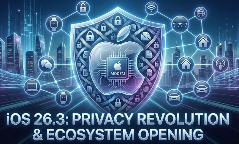iOS 26.3 심층 분석: 애플 모뎀이 가져온 프라이버시 혁명과 생태계 개방