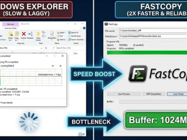 윈도우 파일 탐색기가 답답할 때: 전송 속도 2배 높이는 FastCopy 완벽 가이드