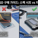 외장 SSD 구매 가이드: 스펙 시트에 속지 않고 지속 성능과 안정성 챙기는 법