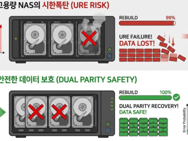 대용량 NAS 구축 시 RAID 5 절대 쓰지 마세요 (URE의 공포와 RAID 6)