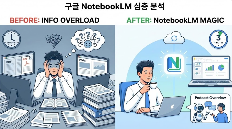 읽기 싫은 50페이지 보고서, 3분 만에 PPT로? 구글 NotebookLM 심층 분석