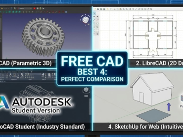 무료 CAD 프로그램 추천 BEST 4: 오토캐드 대체부터 3D 모델링까지 완벽 비교