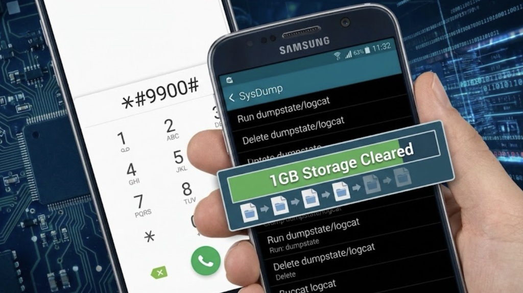 삼성폰 유저 필수 비기! SysDump 메뉴로 숨은 저장공간 1GB 찾는 법