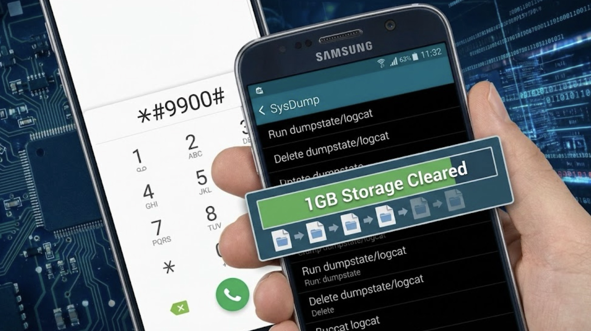 삼성폰 유저 필수 비기! SysDump 메뉴로 숨은 저장공간 1GB 찾는 법