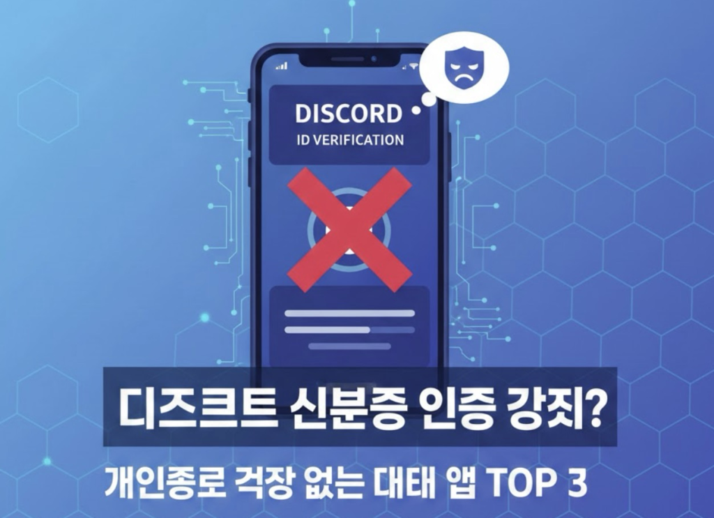 디스코드 신분증 인증 강제? 개인정보 걱정 없는 대체 앱 TOP 3