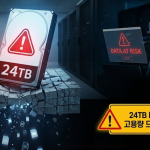 24TB 하드디스크의 함정: 고용량 드라이브가 당신의 데이터를 위협하는 이유