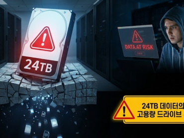 24TB 하드디스크의 함정: 고용량 드라이브가 당신의 데이터를 위협하는 이유