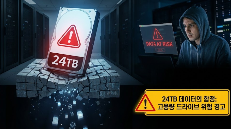 24TB 하드디스크의 함정: 고용량 드라이브가 당신의 데이터를 위협하는 이유
