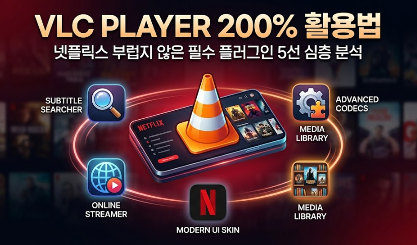 VLC 플레이어 200% 활용법: 넷플릭스 부럽지 않은 필수 플러그인 5선 심층 분석