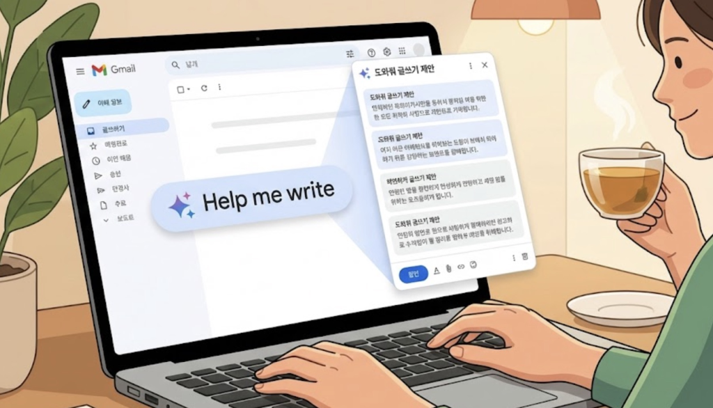 지메일 제미나이 업데이트! '도와줘 글쓰기'로 이메일 스트레스 끝내는 법