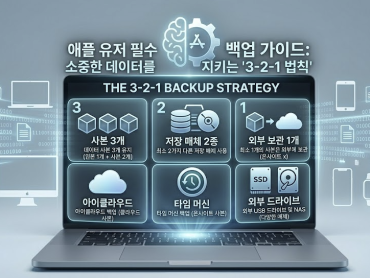 애플 유저 필수 백업 가이드: 소중한 데이터를 지키는 '3-2-1 법칙'