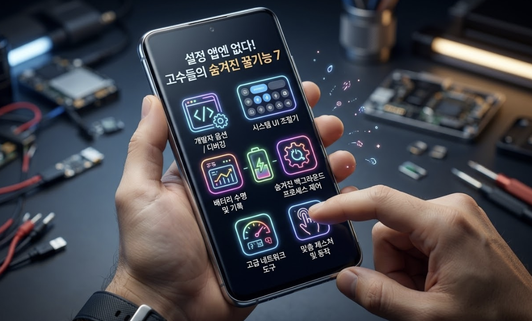 설정 앱엔 없다? 안드로이드 고수들만 아는 숨겨진 꿀기능 7선