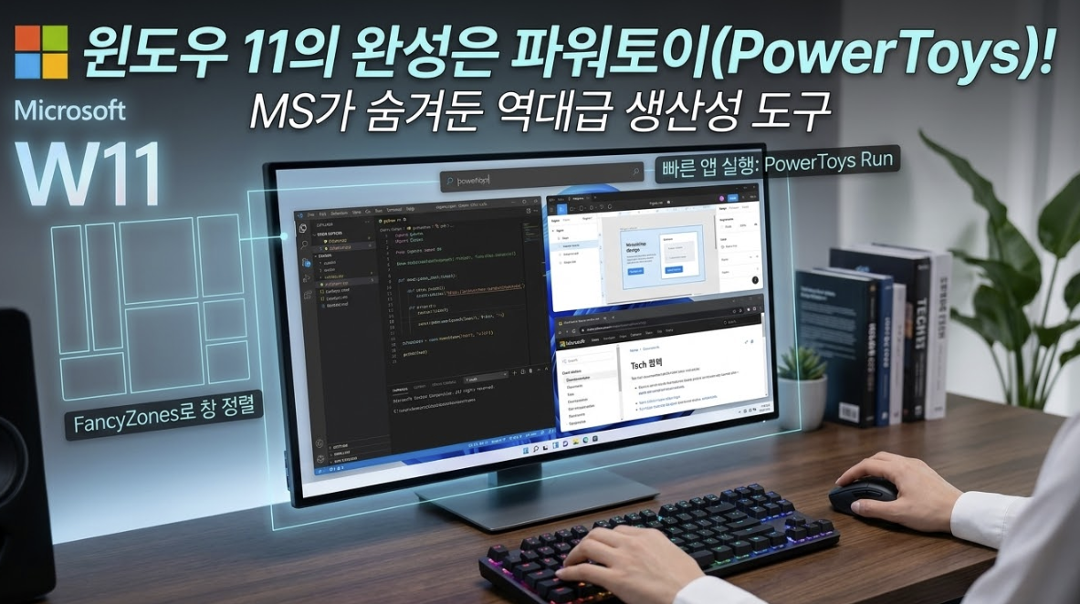 윈도우 11의 완성은 파워토이(PowerToys)! MS가 숨겨둔 역대급 생산성 도구
