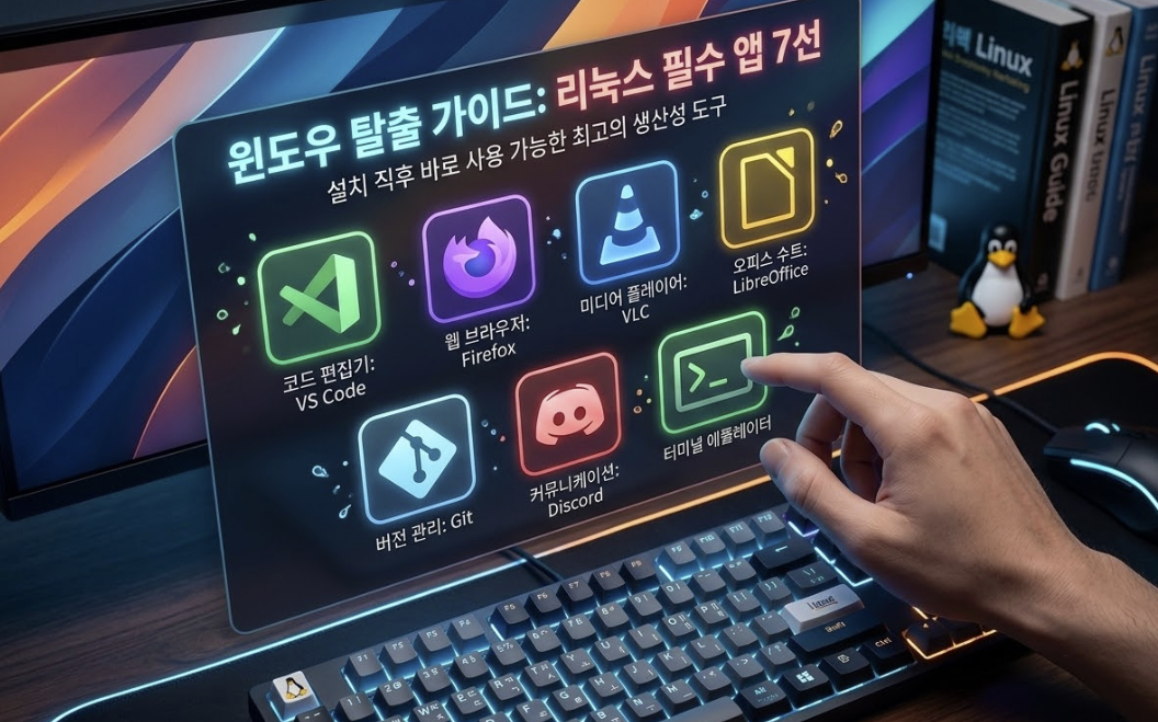 윈도우 탈출 가이드: 리눅스 설치 직후 반드시 깔아야 할 필수 앱 7선