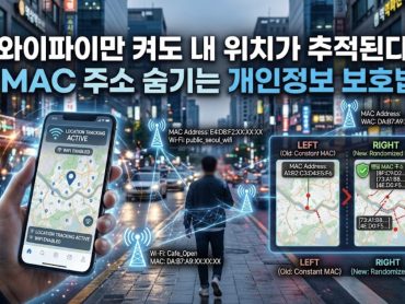 와이파이만 켜도 내 위치가 추적된다? MAC 주소 숨기는 개인정보 보호법