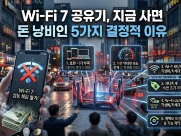 Wi-Fi 7 공유기, 지금 사면 돈 낭비인 5가지 결정적 이유