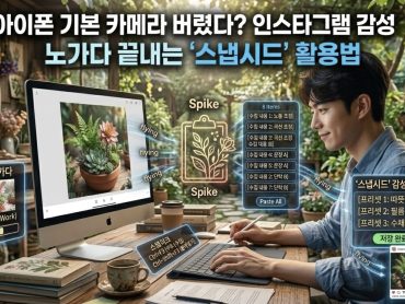 아이폰 기본 카메라 버렸다? 인스타그램 감성 폭발하는 스냅시드 활용법