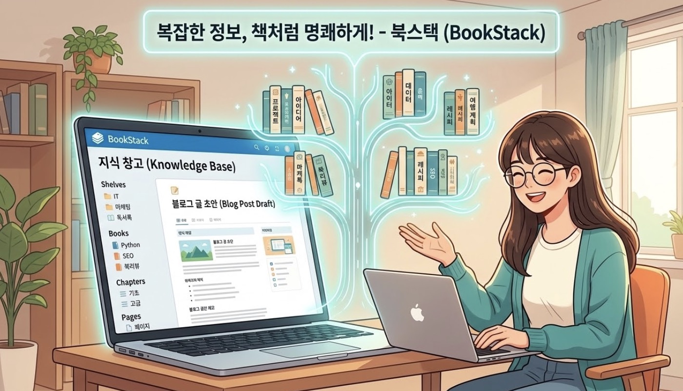 노션이 너무 복잡하다면? '책'처럼 정리하는 지식 관리 툴 북스택(BookStack)