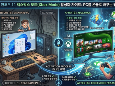 윈도우 11 엑스박스 모드(Xbox Mode) 활성화 가이드: PC를 콘솔로 바꾸는 법