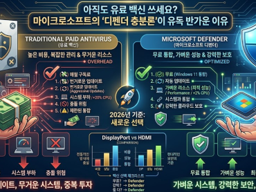 아직도 유료 백신 쓰세요? 마이크로소프트의 '디펜더 충분론'이 유독 반가운 이유
