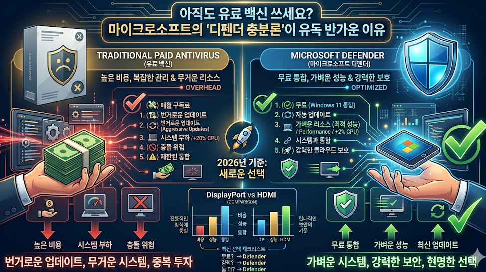 아직도 유료 백신 쓰세요? 마이크로소프트의 '디펜더 충분론'이 유독 반가운 이유