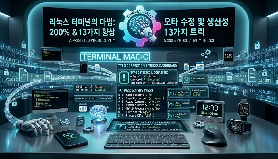 리눅스 터미널의 마법: 오타를 수정하고 생산성을 200% 높이는 13가지 트릭