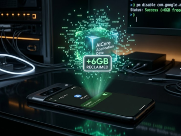 기기 내부의 침묵하는 스토리지 괴물: 안드로이드 'AICore' 비활성화로 6GB 여유 공간 확보하기